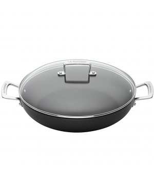 Кастрюля низкая со стеклянной крышкой 28 см, Le Creuset, 51107280010501, Кованый алюминий