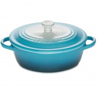 Кокотница овальная 12 см Омбре голубой, Le Creuset, 61902126820003, Керамика