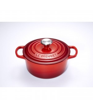 Кастрюля круглая 26 см Вишня, стальная ручка, Le Creuset, 21177260602430, Чугун