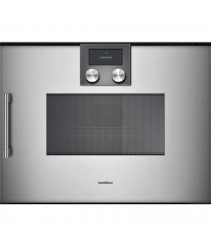 Встраиваемый электрический духовой шкаф GAGGENAU BMP250110 ширина 90 см, нержавеющая сталь