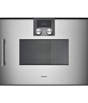 Встраиваемый электрический духовой шкаф GAGGENAU BMP250130 ширина 90 см, нержавеющая сталь