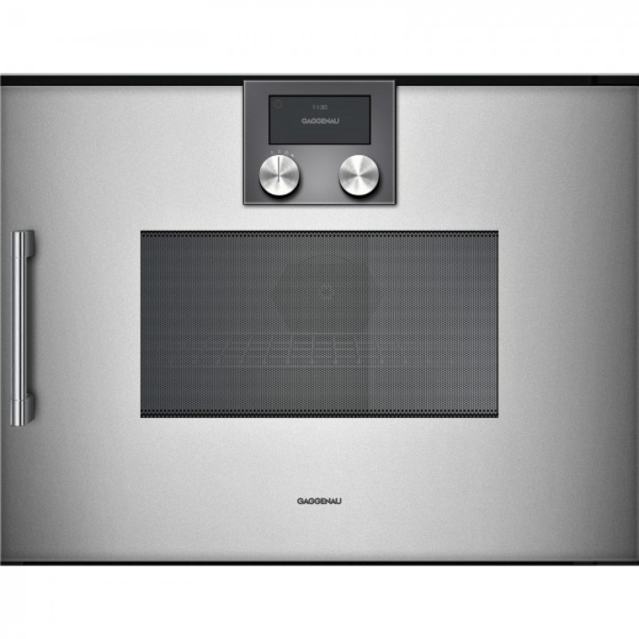 Встраиваемый электрический духовой шкаф GAGGENAU BMP250130 ширина 90 см, нержавеющая сталь