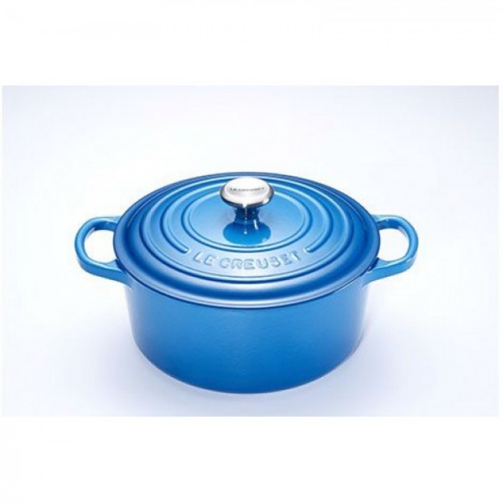 Кастрюля круглая 20 см Марсель, стальная ручка, Le Creuset, 21177202002430, Чугун