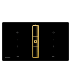 Индукционная варочная панель Kuppersbusch KMI 9850.0 SR Gold с вытяжкой