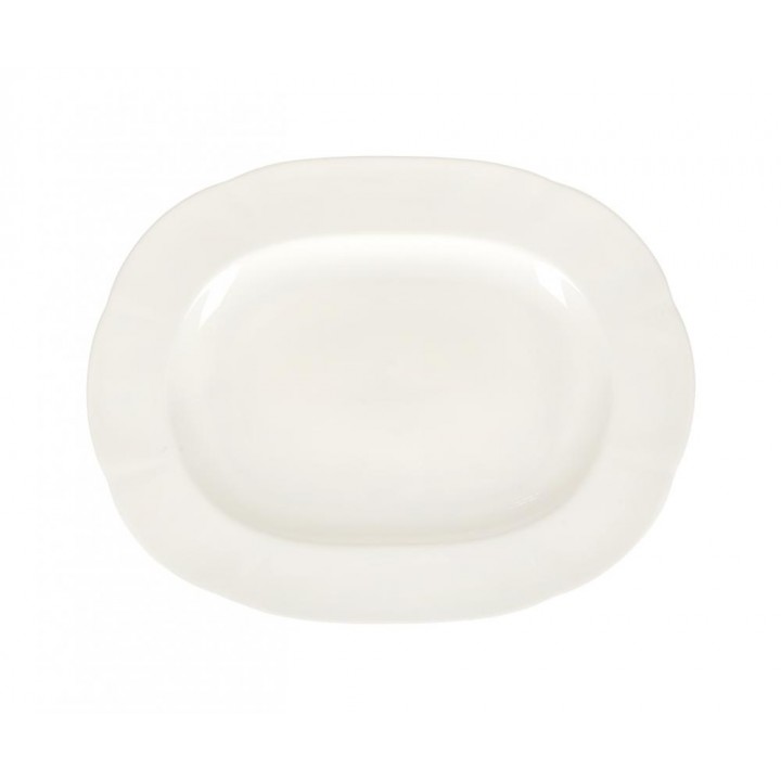 Блюдо овальное 38см "White" ROYAL BONE CHINA