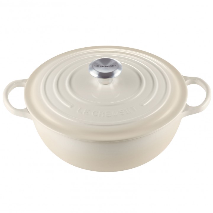 Казан 26 см Меренга, стальная ручка, чёрная эмаль, Le Creuset, 21114267160430, Чугун