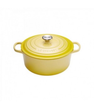 Кастрюля круглая 24 см Жёлтый, стальная ручка, Le Creuset, 21177244032430, Чугун