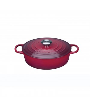 Утятница 27 см Вишня, стальная ручка , Le Creuset, 21178270602430, Чугун