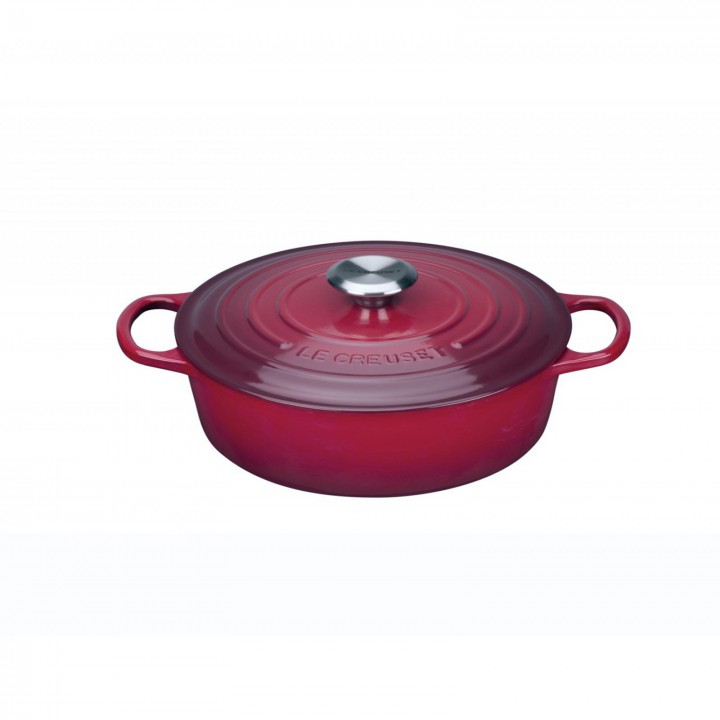 Утятница 27 см Вишня, стальная ручка , Le Creuset, 21178270602430, Чугун