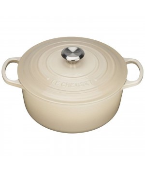 Кастрюля круглая 26 см Песочный, стальная ручка, Le Creuset, 21177266802430, Чугун