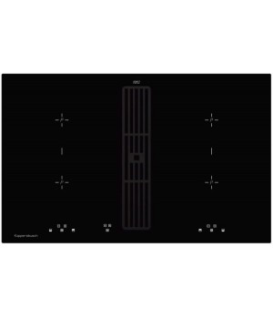 Индукционная варочная панель Kuppersbusch KMI 8500.0 SR Black Velvet с вытяжкой