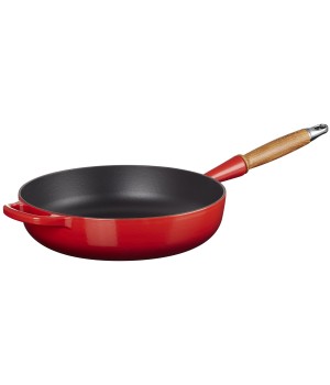 Сотейник с деревянной ручкой 28 см Signature,  Вишня, LE CREUSET, 20259280600422, чугун