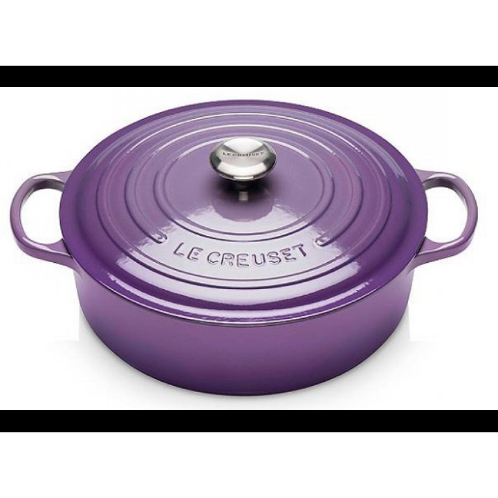 Кастрюля для ризотто 30 см Ультрафиолет, стальная ручка, Le Creuset, 21179307222430, Чугун