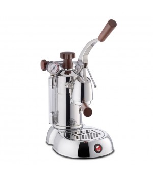 La Pavoni LPLSPH01EU Леверная кофемашина-эспрессо, серия Stradivari Professional, нержавеющая сталь, деревянные ручки