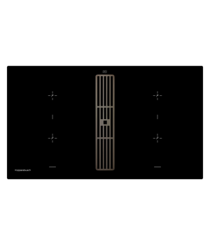 Индукционная варочная панель Kuppersbusch KMI 9850.0 SR Black Chrome с вытяжкой