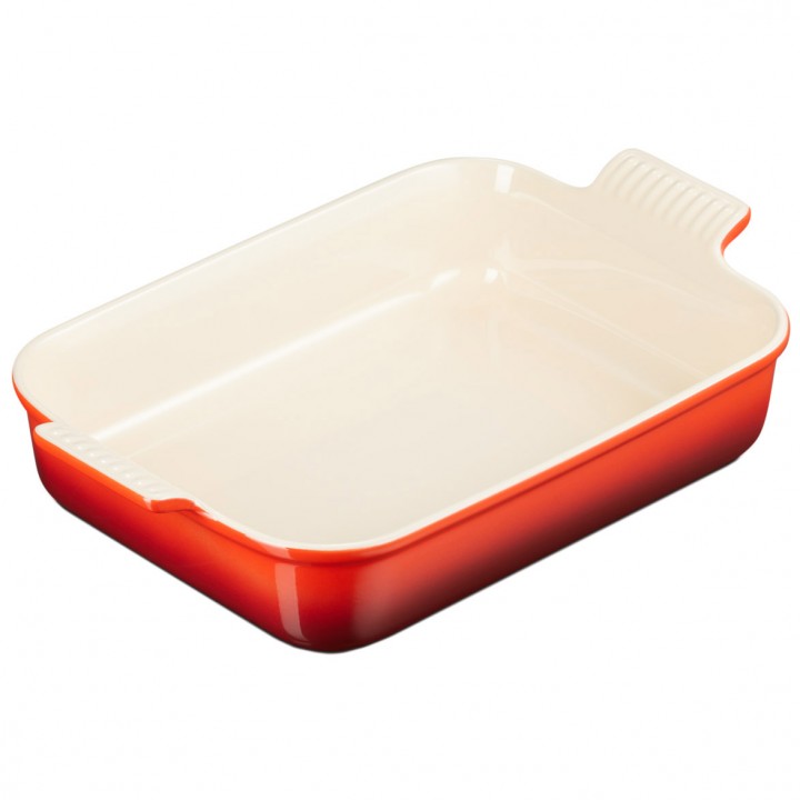 Блюдо прямоугольное Heritage 32 см Вишня, Le Creuset, 71102320600001, Керамика