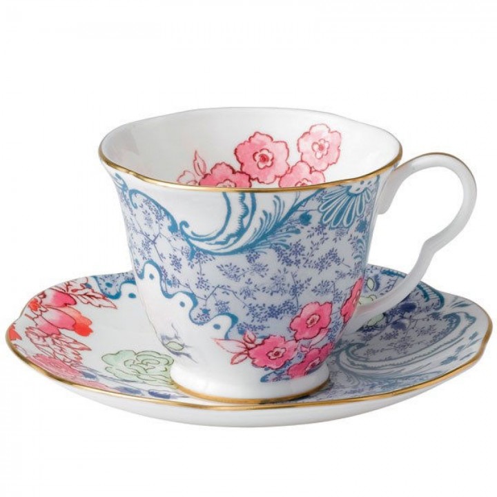 5C107800047 Чайная пара Весеннее цветение, "Butterfly Bloom", Wedgwood