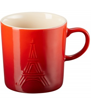 Кружка 350 мл,Eiffel Tower,цвет: вишня, LE CREUSET, 70302350600402