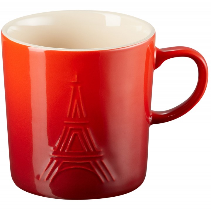 Кружка 350 мл,Eiffel Tower,цвет: вишня, LE CREUSET, 70302350600402