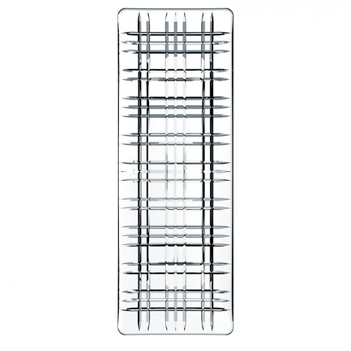 NACHTMANN 101048 Блюдо прямоугольное 42х15 см, коллекция SQUARE, бессвинцовый хрусталь