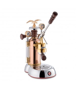 La Pavoni LPLESE01EU Леверная кофемашина-эспрессо, серия Esperto Edotto, цвет медный + нержавеющая сталь