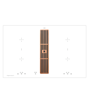 Индукционная варочная панель Kuppersbusch KMI 8500.0 WR Copper с вытяжкой