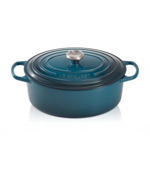 Утятница 29 см Лазурь, стальная ручка , Le Creuset, 21178296422430, Чугун