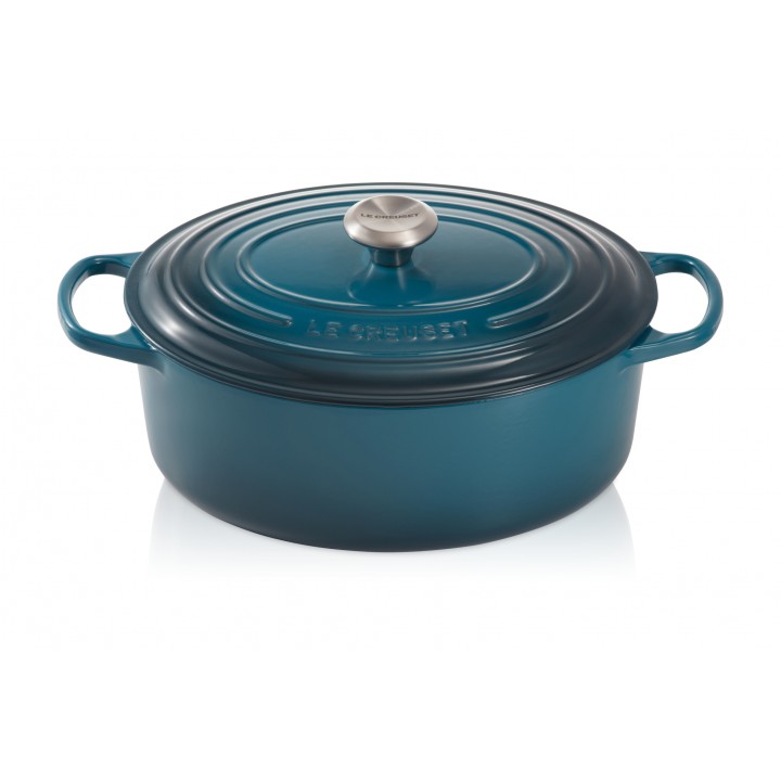 Утятница 29 см Лазурь, стальная ручка , Le Creuset, 21178296422430, Чугун