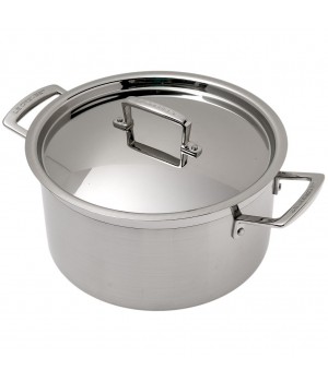 Кастрюля глубокая 24 см с крышкой, Le Creuset, 96200624001000, Сталь