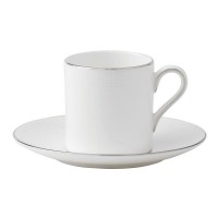 Кофейная пара, 80мл, Vera Wang Blanc Sur Blanc, Wedgwood, фарфор