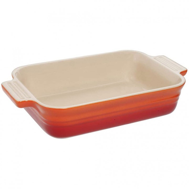 Блюдо прямоугольное Classic 18 см Огненная лава, Le Creuset, 91004719090000, Керамика