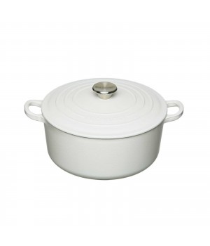 Кастрюля круглая 28 см Хлопок, стальная ручка, Le Creuset, 21001284314461, Чугун