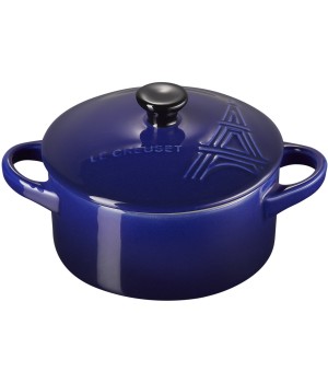 Кокотница 10см., 200мл., Eiffel Tower,каменная керамика цвет: индиго, LE CREUSET, 71901104800400