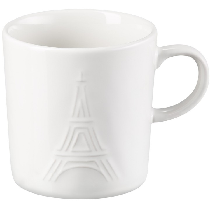 Кружка 350 мл,Eiffel Tower,цвет: белый, LE CREUSET, 70302350100402