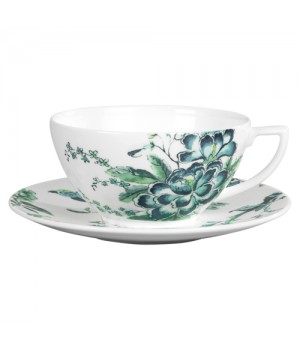 Чайная чашка с блюдцем J.Conran Chinoiserie White, Wedgwood, фарфор