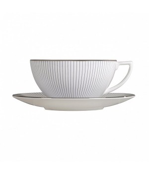 Чайная чашка с блюдцем, Jasper Conran Pin Stripe, Wedgwood, фарфор