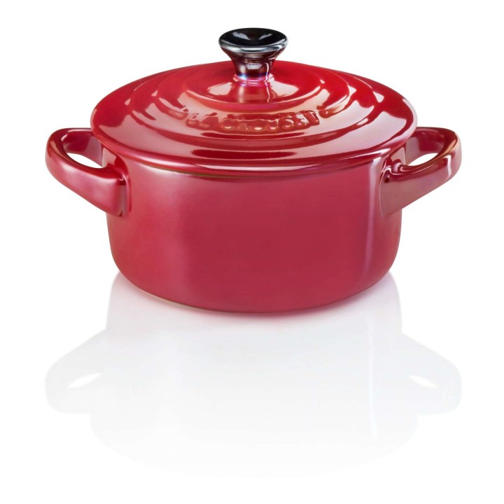 Кокотница 10 см Вишня металлик, Le Creuset, 61901107370034, Керамика