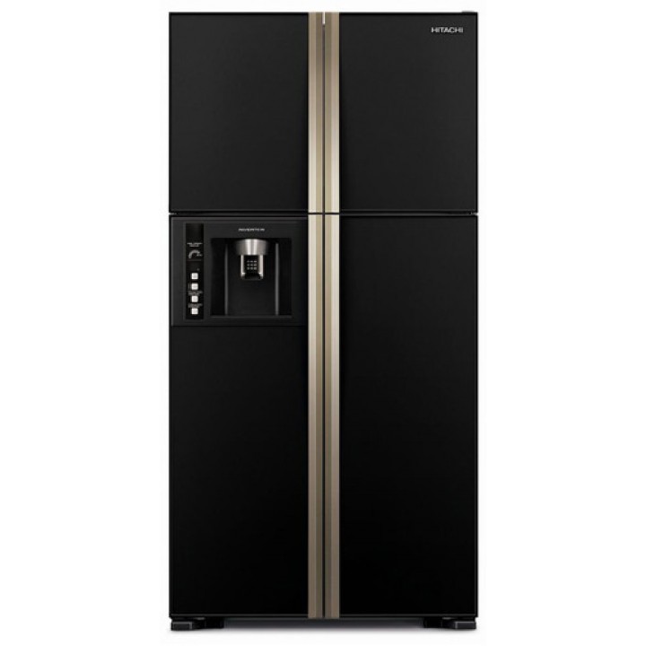 Холодильник Hitachi R-W722 PU1 GBK черное стекло