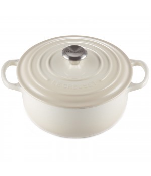 Кастрюля круглая 26 см Меренга, стальная ручка, Le Creuset, 21177267164430, Чугун