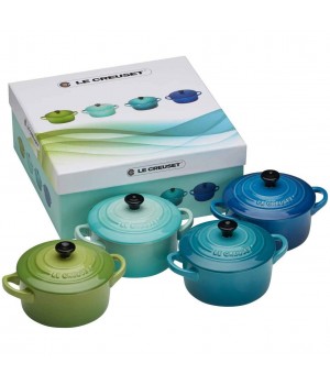 Набор из 4 кокотниц 10 см «Морской», Le Creuset, 79212105139100, Керамика