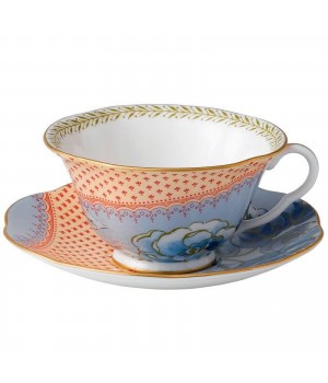 5C107800054 Чайная пара Голубые пионы, "Butterfly Bloom", Wedgwood