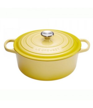 Кастрюля круглая 26 см Жёлтый, стальная ручка, Le Creuset, 21177264032430, Чугун