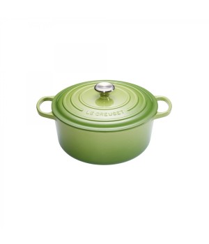 Кастрюля круглая 28 см Пальмовый, стальная ручка, Le Creuset, 21177284262430, Чугун