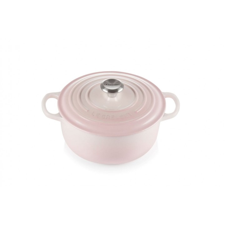 Кастрюля круглая 24 см Светло-розовый, стальная ручка, Le Creuset, 21177247774430, Чугун