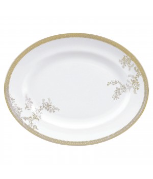 50146903002 Блюдо овальное "Vera Wang Lace Gold", 38,5 см, Wedgwood