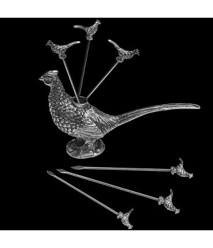 Набор пик для канапе "Фазан", олово, серебро AU BAIN MARIE ABM-DTP-81-PI
