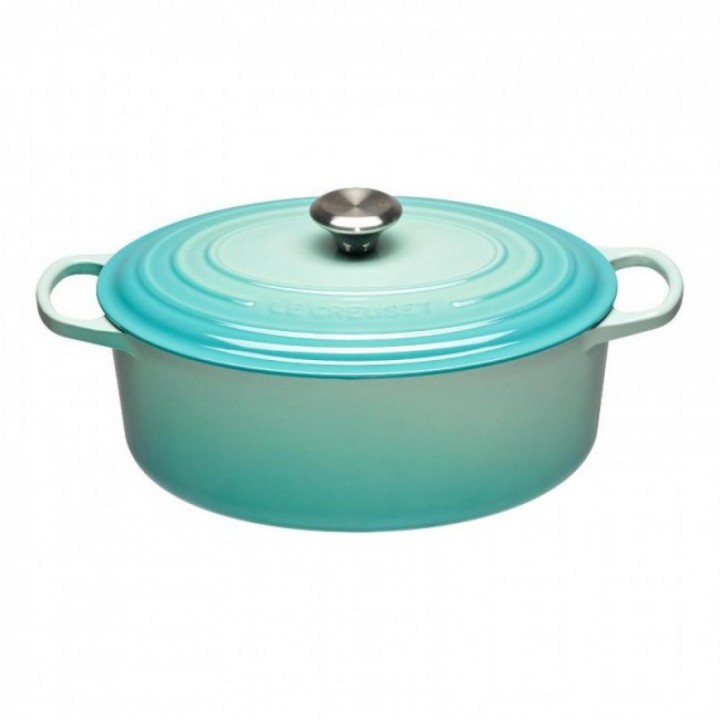 Утятница 31 см Освежающая мята, стальная ручка , Le Creuset, 21178314962430, Чугун