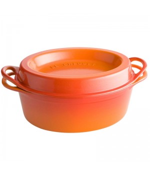 Кастрюля Дофу овальная 30 см Огненная лава , Le Creuset, 25084300902460, Чугун