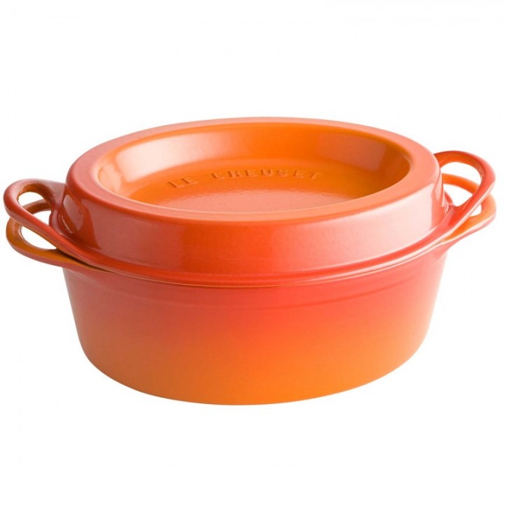 Кастрюля Дофу овальная 30 см Огненная лава , Le Creuset, 25084300902460, Чугун