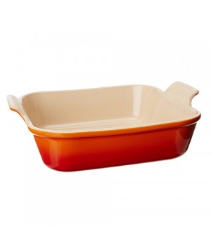 Блюдо квадратное Heritage 23 см Огненная лава, Le Creuset, 91005723090100, Керамика